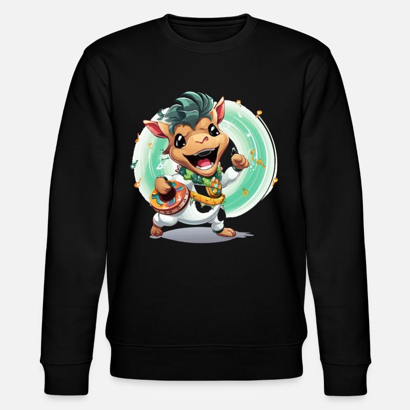 Tambours de vache dans le carnaval - Sweat bio CHANGER Stanley/Stella Unisexe - noir