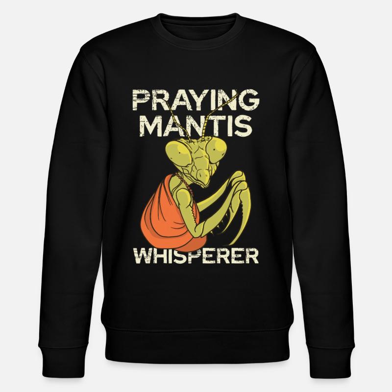 Mantide in Prayer – Whisperer - Stanley/Stella CHANGER Unisex Organic Sweatshirt - black