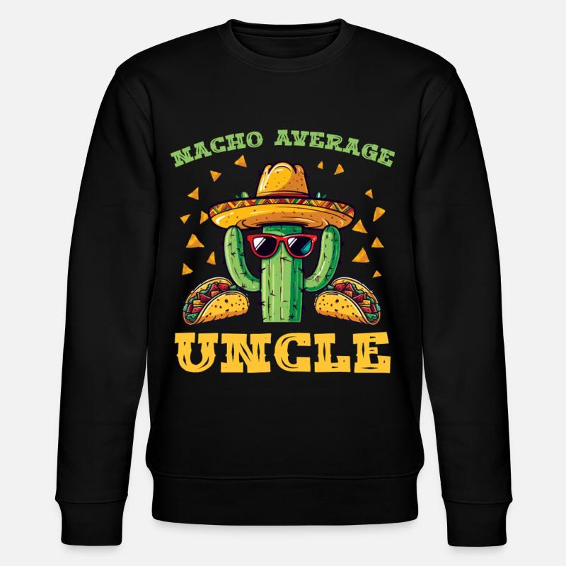 Cactus avec sombrero et tacos - Sweat bio CHANGER Stanley/Stella Unisexe - noir