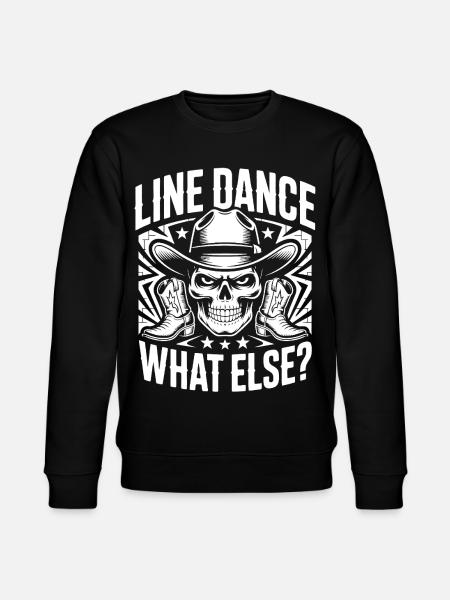 Line Dance Skull Cowboy - Stanley/Stella CHANGER Unisex Organic Sweatshirt - black