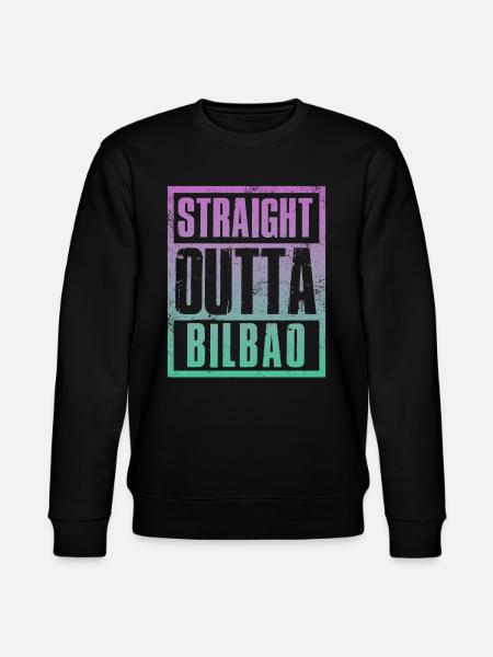 Straight outta Bilbao - Stanley/Stella CHANGER Unisex Organic Sweatshirt - black