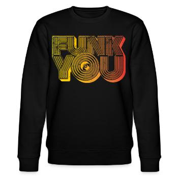 Funk You - Stanley/Stella Unisex Bio-Sweatshirt CHANGER  - Schwarz - Vorne - Nik (191cm) & Marisol (170cm)