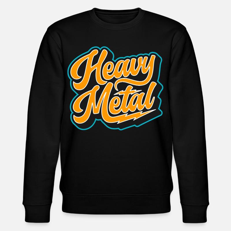 Heavy Metal Bold Script Logo - Stanley/Stella Unisex Bio-Sweatshirt CHANGER  - Schwarz