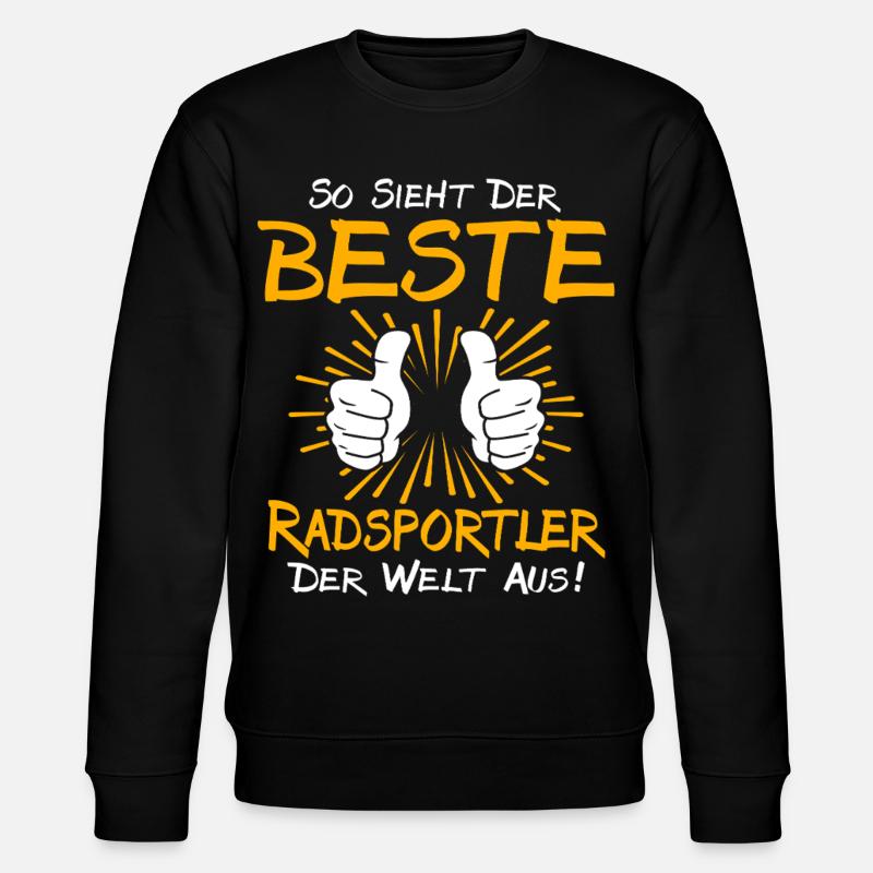 Radsportler Geschenkidee - Stanley/Stella Unisex Bio-Sweatshirt CHANGER  - Schwarz