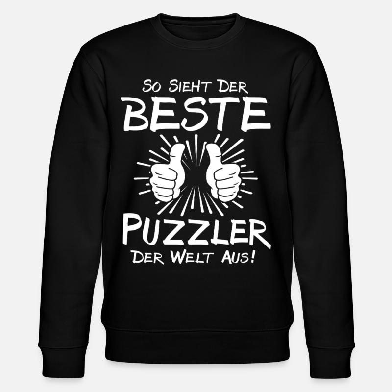 Bester Puzzler - Stanley/Stella Unisex Bio-Sweatshirt CHANGER  - Schwarz
