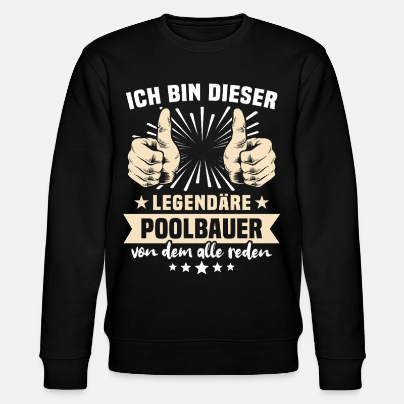 Dictons des constructeurs de piscines - Sweat bio CHANGER Stanley/Stella Unisexe - noir