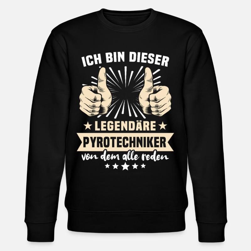 Dictons des pyrotechniciens - Sweat bio CHANGER Stanley/Stella Unisexe - noir