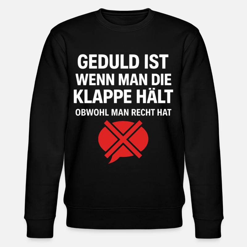 Geduld Definition - Stanley/Stella Unisex Bio-Sweatshirt CHANGER  - Schwarz