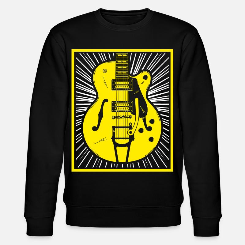 Silhouette de guitare rétro - Sweat bio CHANGER Stanley/Stella Unisexe - noir