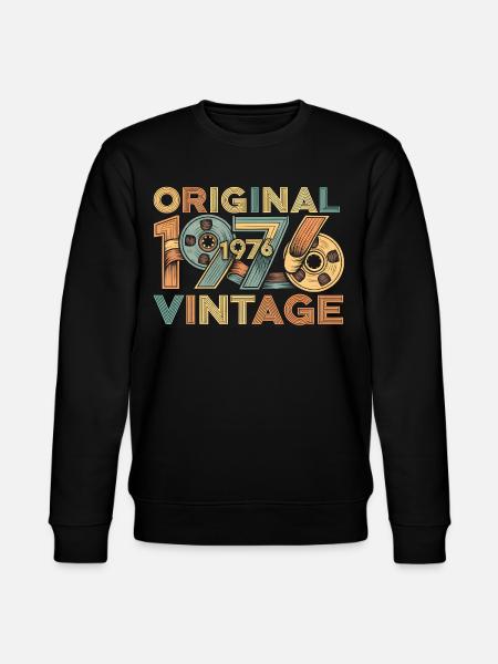 Rétro original de 1976 - Sweat bio CHANGER Stanley/Stella Unisexe - noir