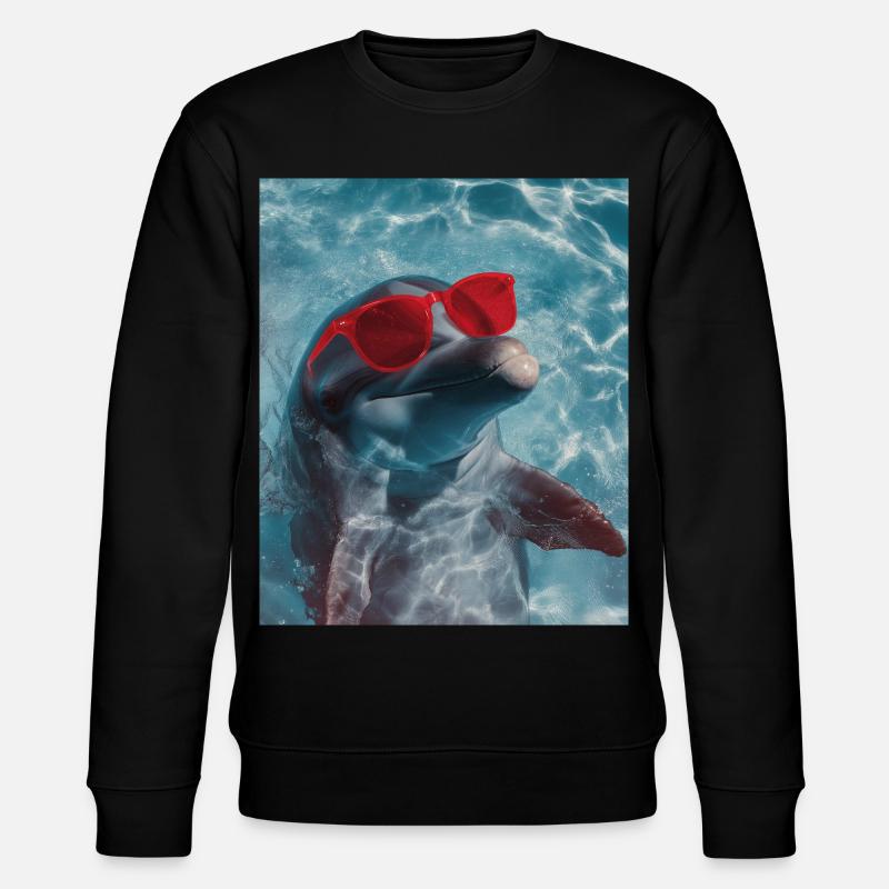 Delfin Sonnenbrille - Stanley/Stella Unisex Bio-Sweatshirt CHANGER  - Schwarz