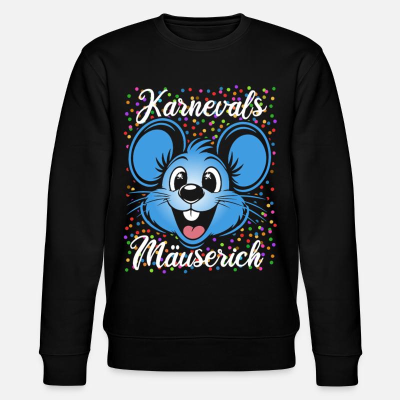 Karnevals Mäuserich | Partner Kostüm Herren - Stanley/Stella Unisex Bio-Sweatshirt CHANGER - Schwarz