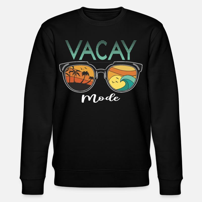 Lustiges Urlaubs & Surfer Design - Stanley/Stella Unisex Bio-Sweatshirt CHANGER  - Schwarz