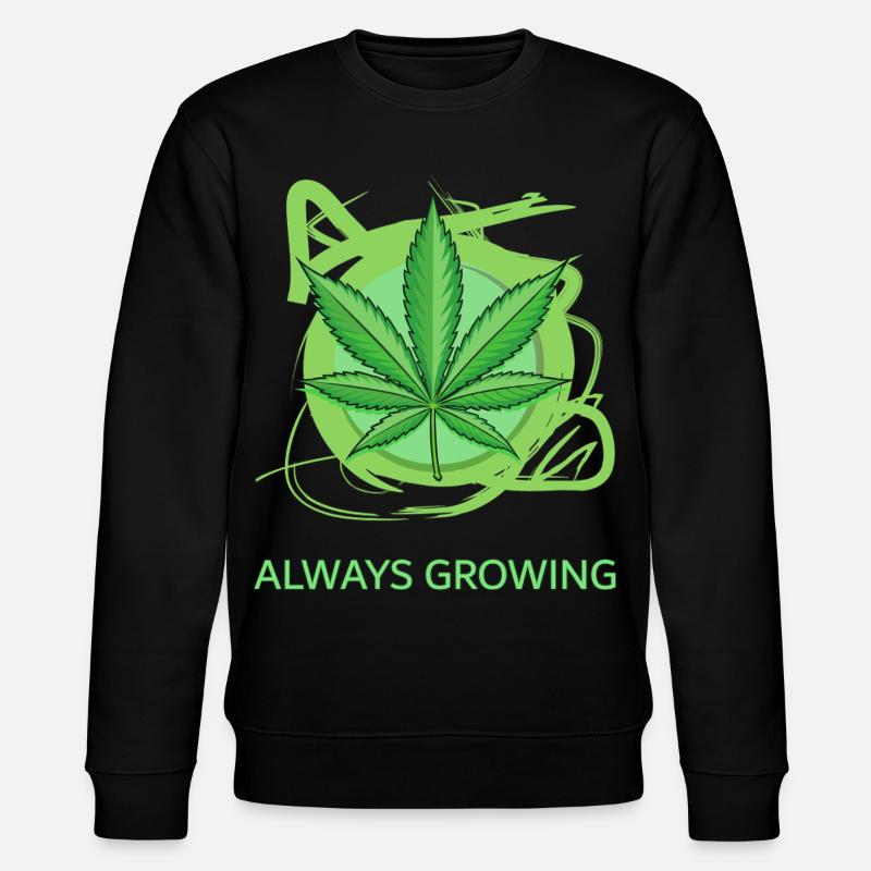 Always Growing - Stanley/Stella Unisex Bio-Sweatshirt CHANGER  - Schwarz