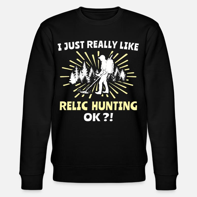Reliktesucher Sondeln - Stanley/Stella Unisex Bio-Sweatshirt CHANGER  - Schwarz