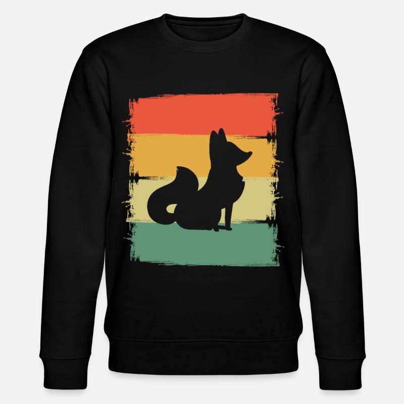 Fox - Stanley/Stella CHANGER Unisex Organic Sweatshirt - black