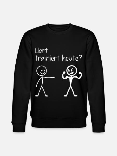 Gym HARD TRAINS FUN TODAY - Stanley/Stella CHANGER Unisex Organic Sweatshirt - black