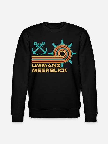 Ostsee Urlaub MEERESBLICK Lustiges - Stanley/Stella Unisex Bio-Sweatshirt CHANGER  - Schwarz
