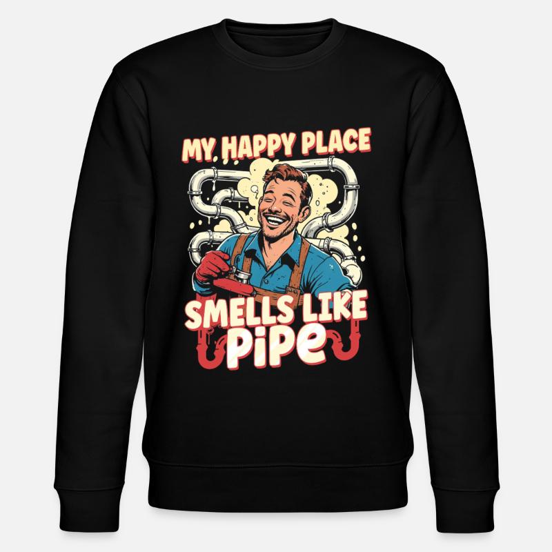 Pipe Layer Pipeline Builder - Stanley/Stella CHANGER Unisex Organic Sweatshirt - black