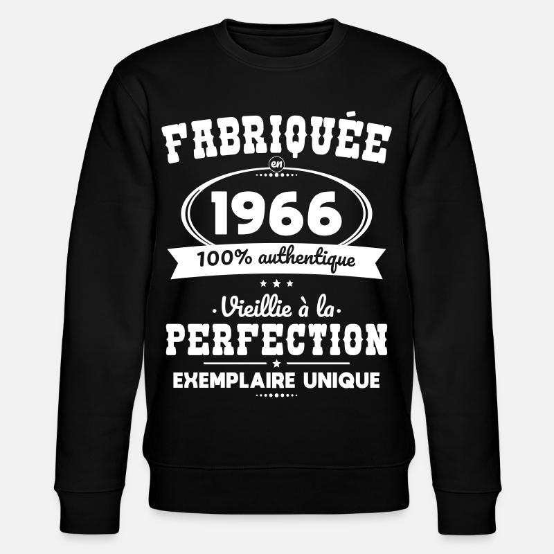 Hergestellt 1966 – Perfekt gereift - Stanley/Stella Unisex Bio-Sweatshirt CHANGER - Schwarz