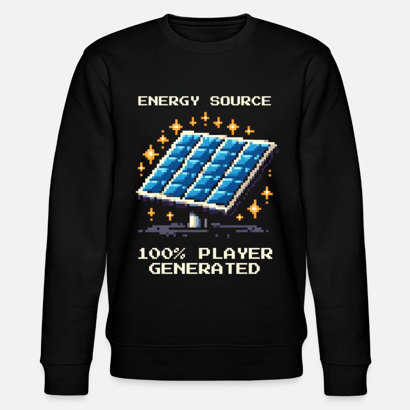 Solarenergie | Offgrid & Selbstversorgung - Stanley/Stella Unisex Bio-Sweatshirt CHANGER  - Schwarz