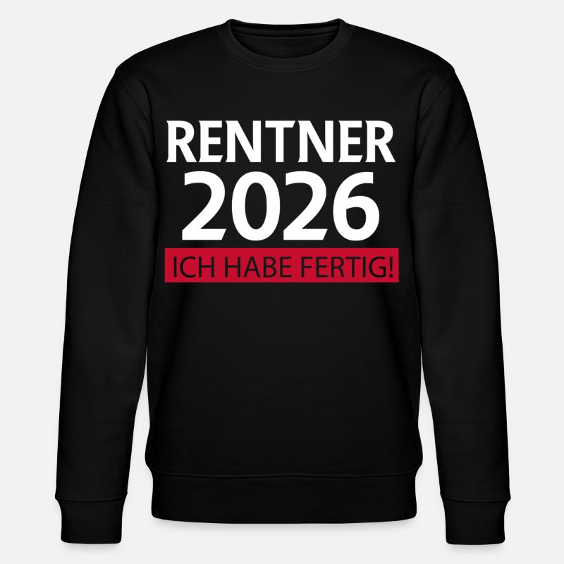 Retraite 2026 Drôle - Sweat bio CHANGER Stanley/Stella Unisexe - noir