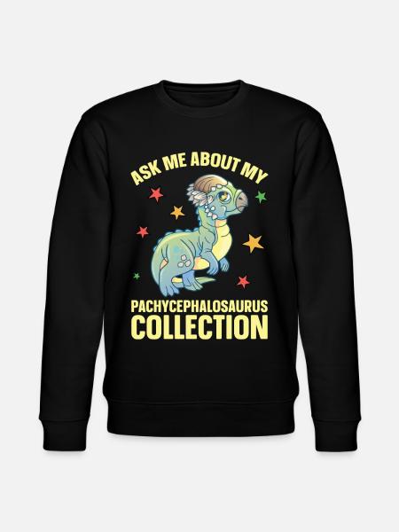 Pachycephalosaurus Plüschtier Dinosaurier - Stanley/Stella Unisex Bio-Sweatshirt CHANGER - Schwarz