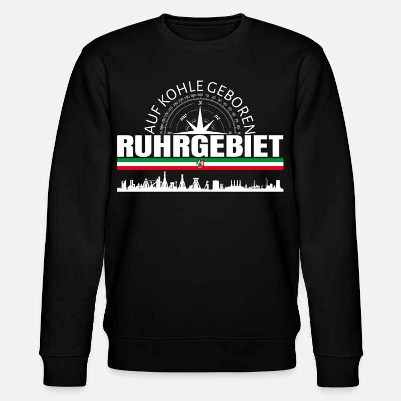 Ruhrgebiet  - Stanley/Stella Unisex Bio-Sweatshirt CHANGER  - Schwarz