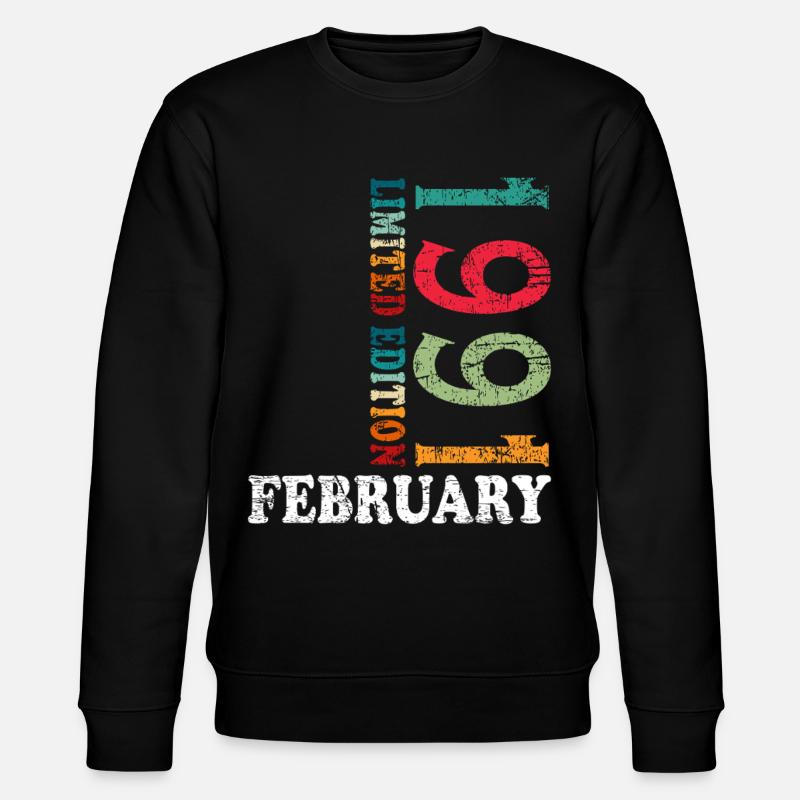 35e anniversaire février 1991 Millésime - Sweat bio CHANGER Stanley/Stella Unisexe - noir