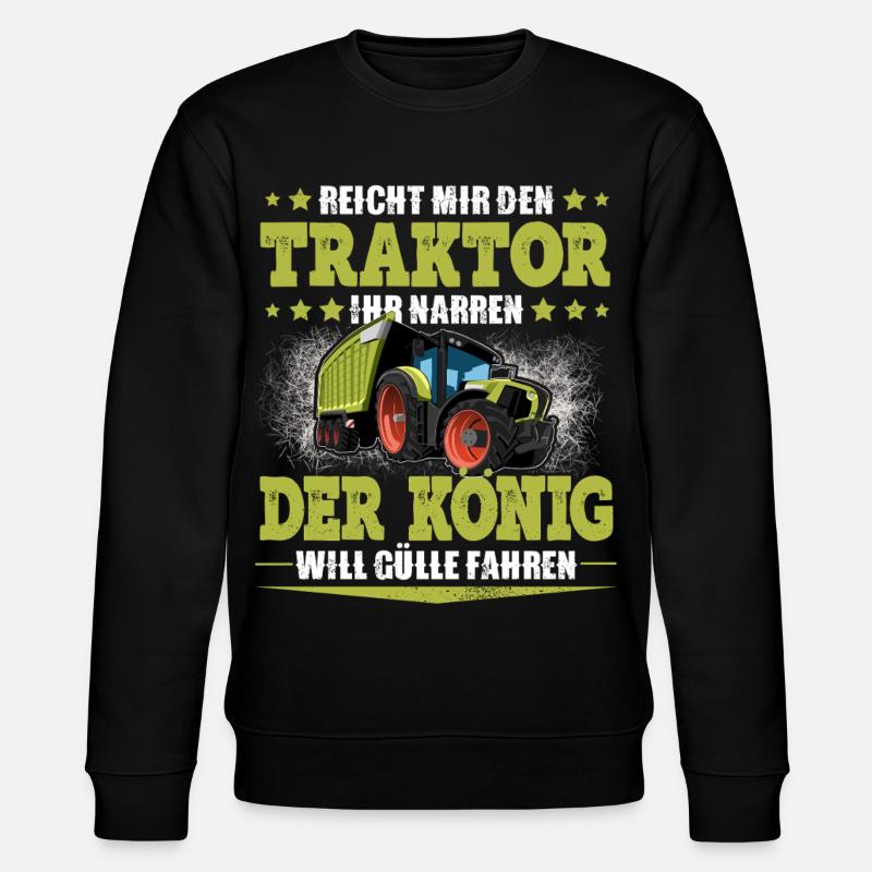 Farmer Tractor - Stanley/Stella CHANGER Unisex Organic Sweatshirt - black