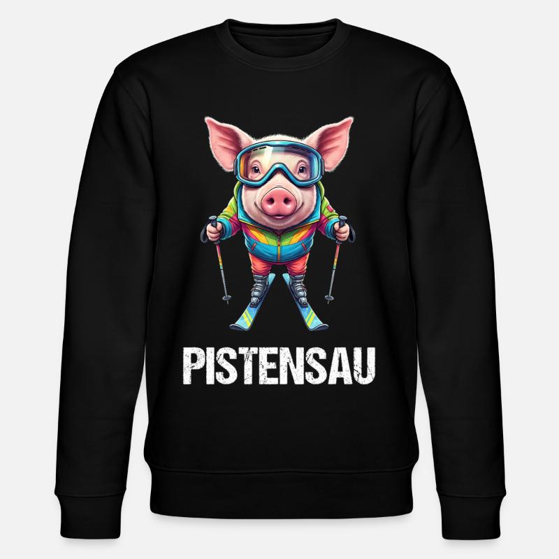 Pistensau_2 - Stanley/Stella Unisex Bio-Sweatshirt CHANGER  - Schwarz