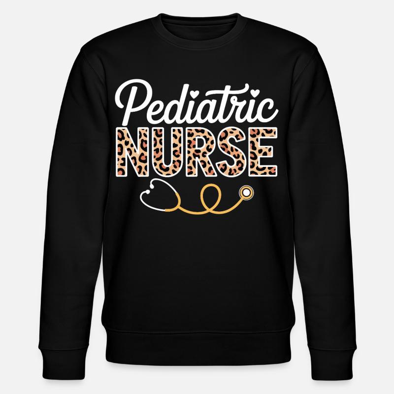 Infirmière pédiatrique Leopard - Sweat bio CHANGER Stanley/Stella Unisexe - noir