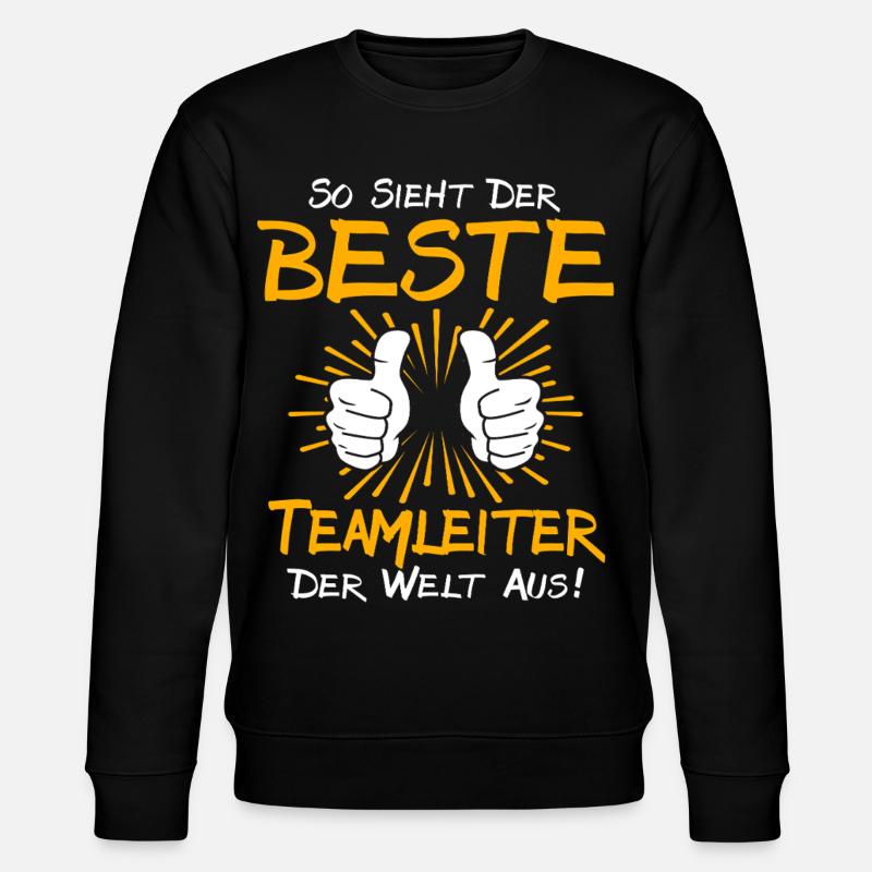 Idée cadeau de chef d’équipe - Sweat bio CHANGER Stanley/Stella Unisexe - noir
