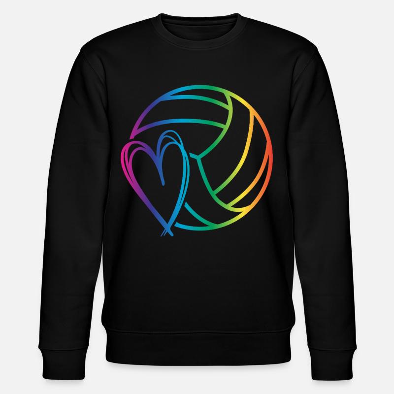Volleyball Liebe - Stanley/Stella Unisex Bio-Sweatshirt CHANGER  - Schwarz