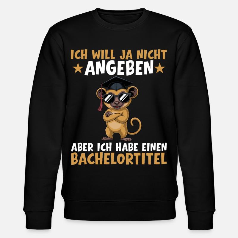 Bachelortitel Studium bestanden Bachelorprüfung - Stanley/Stella Unisex Bio-Sweatshirt CHANGER  - Schwarz