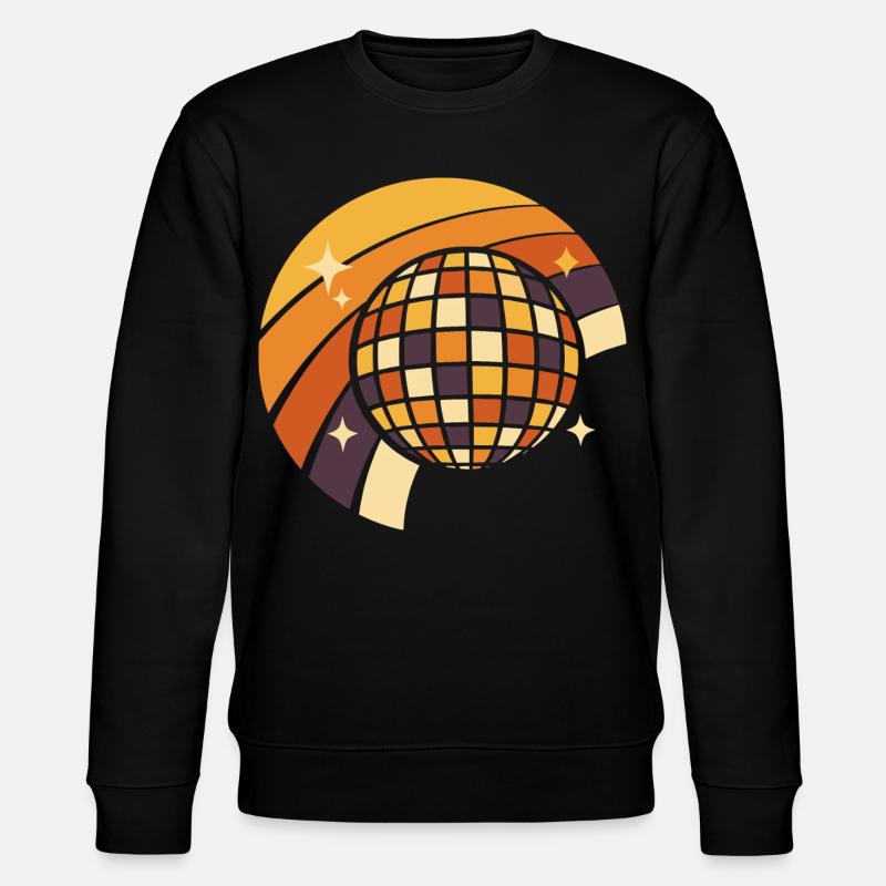 Discokugel Retro Party 80er Geschenk - Stanley/Stella Unisex Bio-Sweatshirt CHANGER  - Schwarz