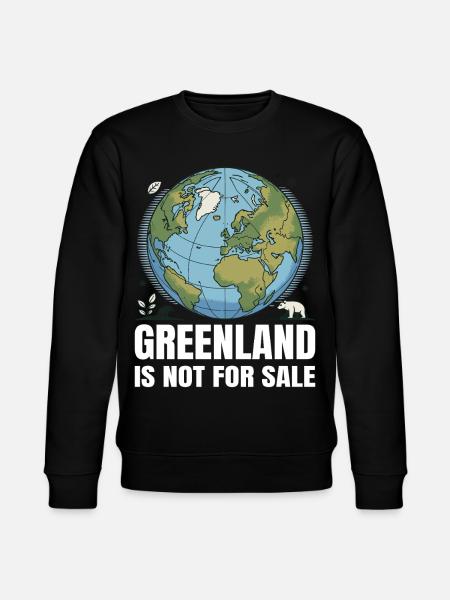 Grønland er ikke til salg - Stanley/Stella økologisk unisex-sweatshirt CHANGER  - sort