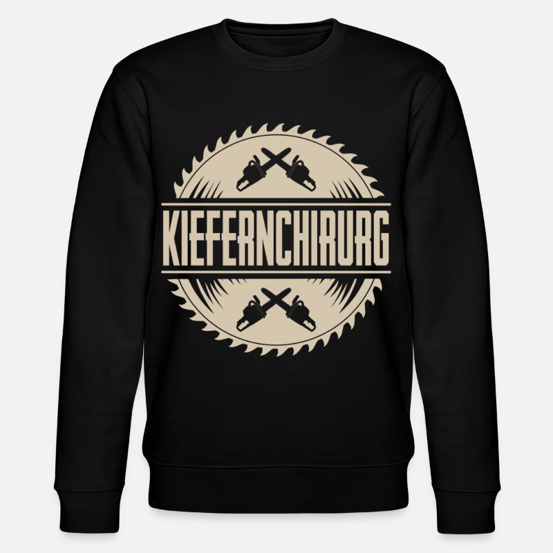 Holzfäller Kiefernchirurg - Stanley/Stella Unisex Bio-Sweatshirt CHANGER  - Schwarz