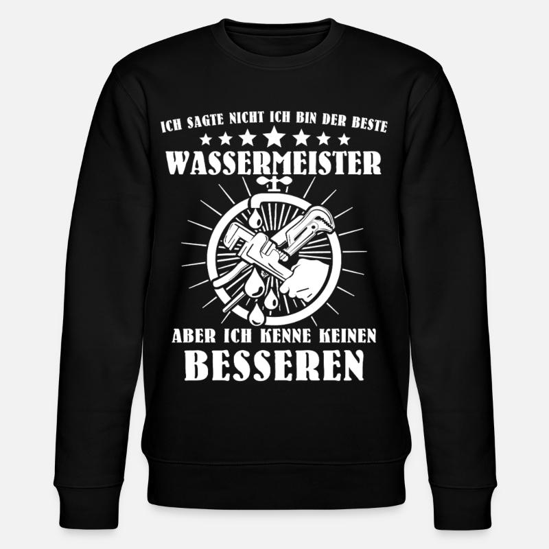 Wassermeister Sprüche - Stanley/Stella Unisex Bio-Sweatshirt CHANGER - Schwarz
