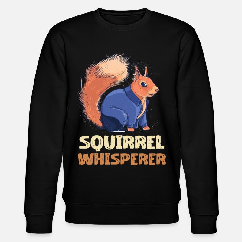 Eichhörnchen Flüsterer Denim - Stanley/Stella Unisex Bio-Sweatshirt CHANGER  - Schwarz