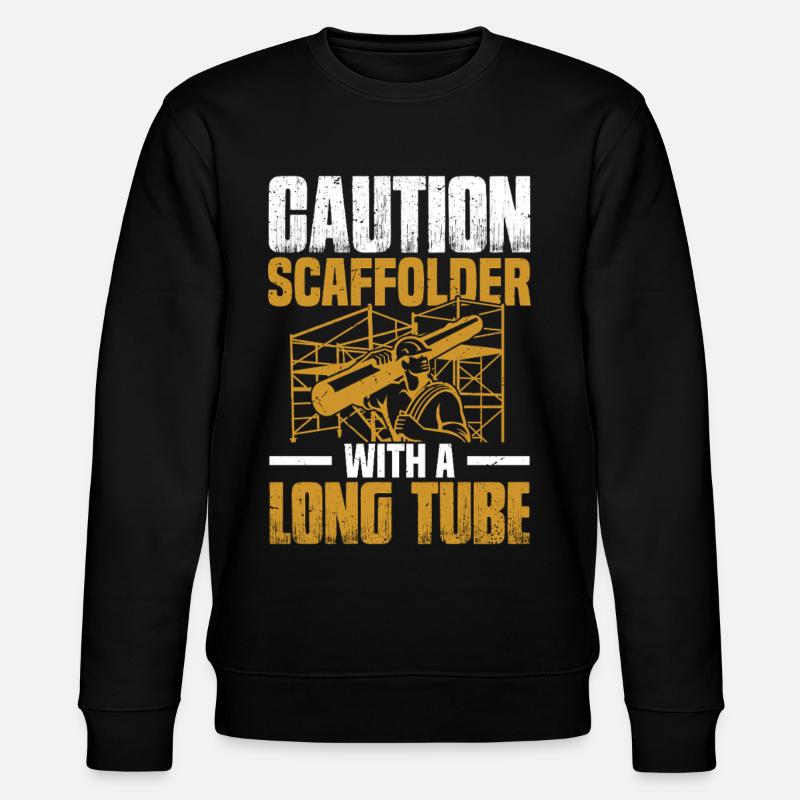 Scaffold Installer Builder Worker Construction - Stanley/Stella CHANGER Unisex Organic Sweatshirt - black
