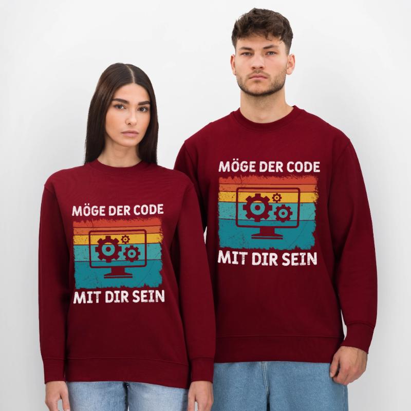Nerd Computer MAY THE CODE BE WITH YOU FUNNY Stanley/Stella CHANGER Unisex Organic Sweatshirt