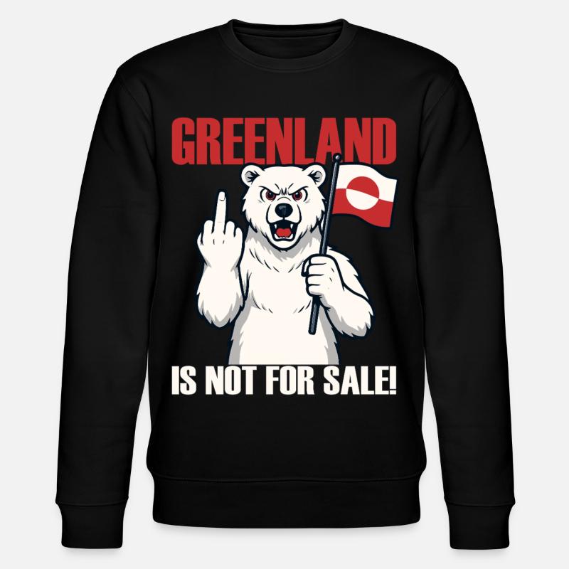 Le Groenland n’est pas à vendre - Sweat bio CHANGER Stanley/Stella Unisexe - noir