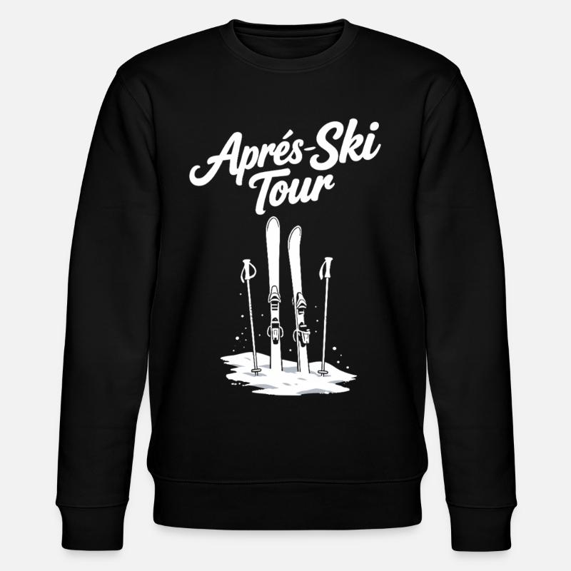 Groupe vacances d’hiver après ski ski - Sweat bio CHANGER Stanley/Stella Unisexe - noir