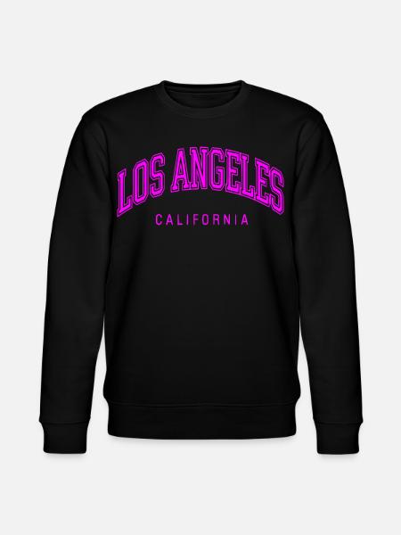 Neon Arch Los Angeles Lettering - Stanley/Stella CHANGER Unisex Organic Sweatshirt - black