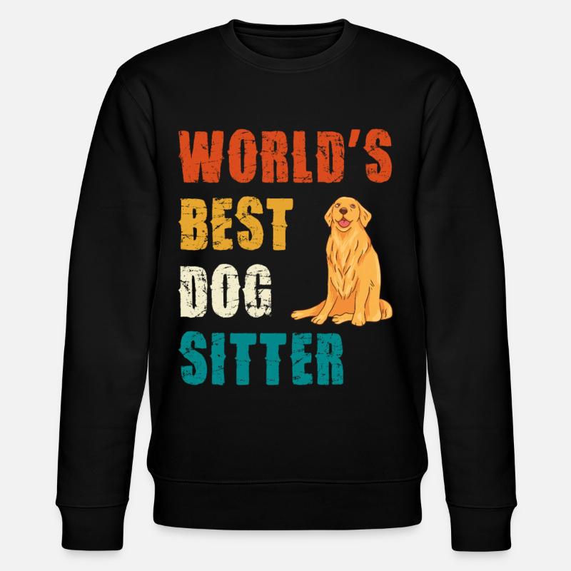 Weltbester Hundesitter - Stanley/Stella Unisex Bio-Sweatshirt CHANGER  - Schwarz
