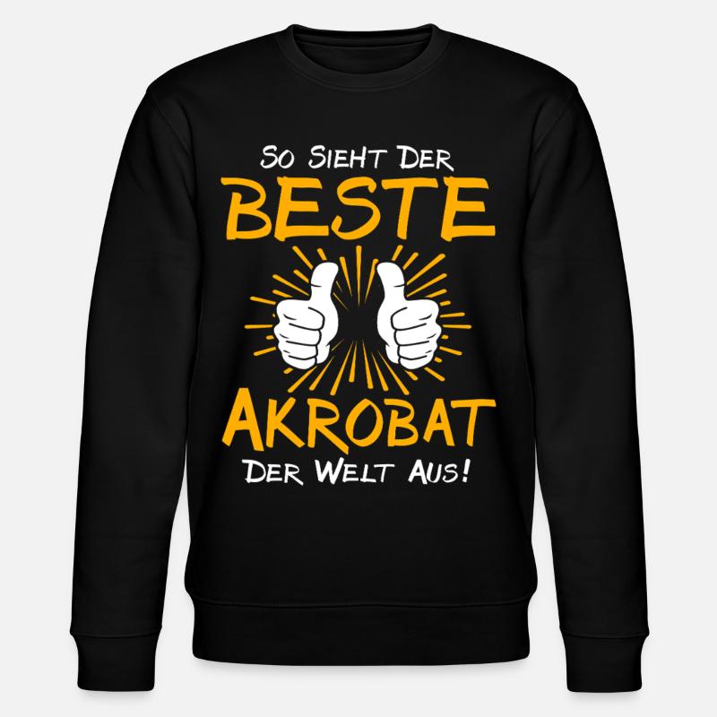 Akrobat Geschenkidee - Stanley/Stella Unisex Bio-Sweatshirt CHANGER  - Schwarz