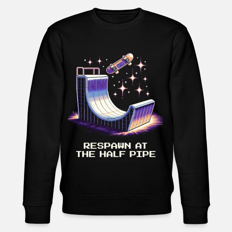 Réapparition au Halfpipe | Skateboard - Sweat bio CHANGER Stanley/Stella Unisexe - noir
