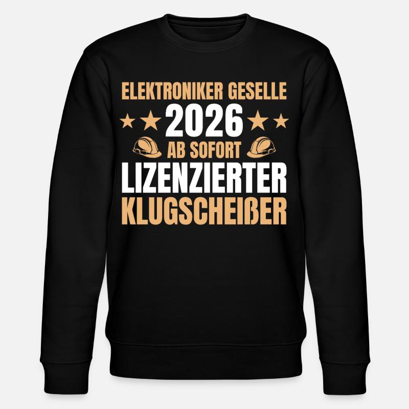 Electronics Technician Journeyman 2026 Completed Training - Stanley/Stella CHANGER Unisex Organic Sweatshirt - black