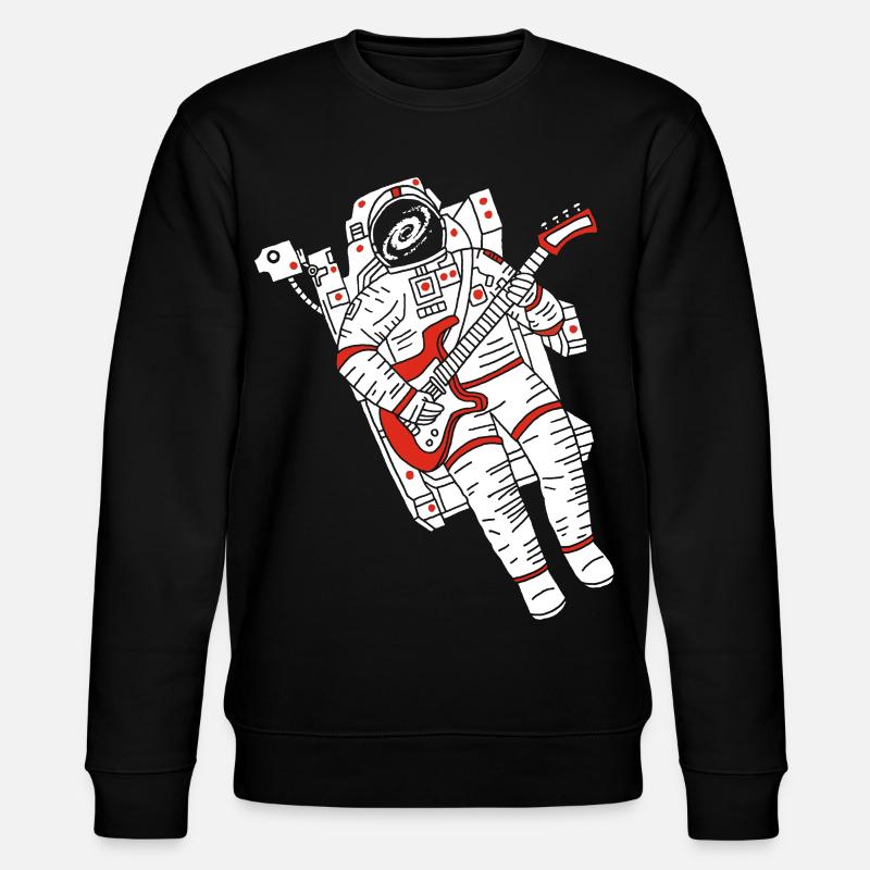 Astronaute guitariste - Sweat bio CHANGER Stanley/Stella Unisexe - noir